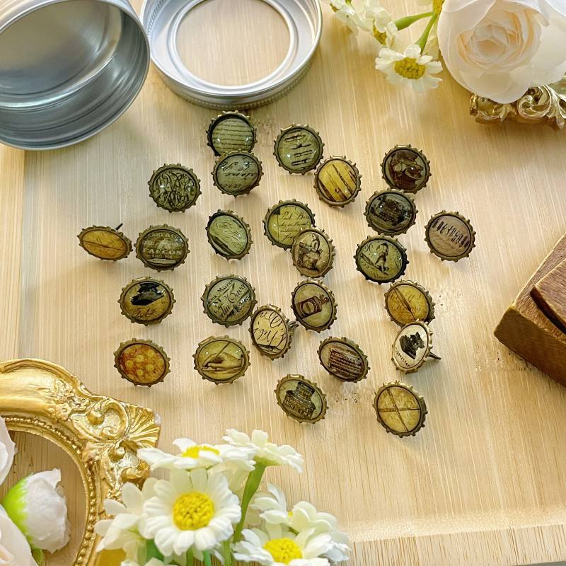 Vintage Finds Paper Fasteners 24PCS