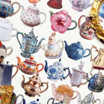 Teapot Sticker 48PCS