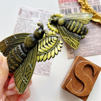 Moth Wing Brass Paper Clip