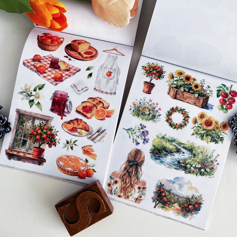 Summer Countryside Sticker Book 20Sheets