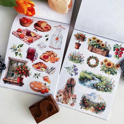 Summer Countryside Sticker Book 20Sheets