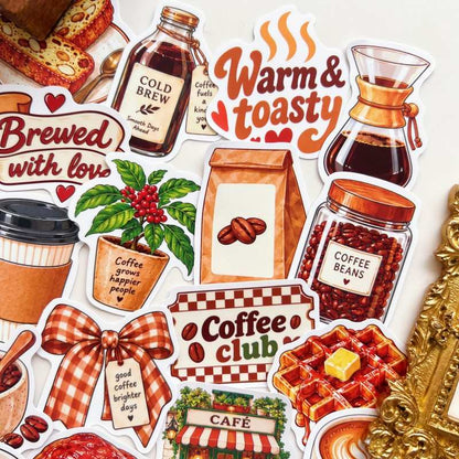 Dessert & Espresso Sticker 50PCS