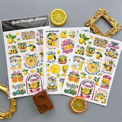 Sunny Lemon Transfer Sticker