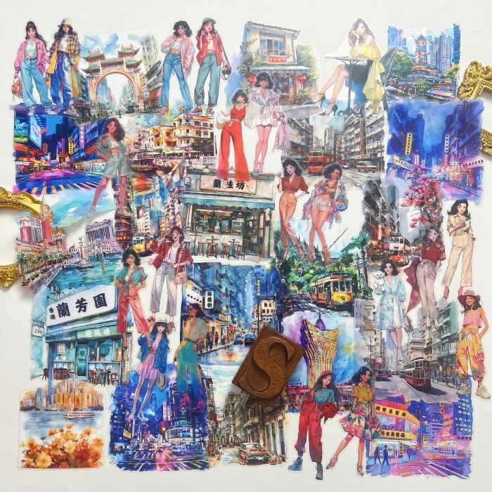 Hong Kong Glamour Sticker 40PCS