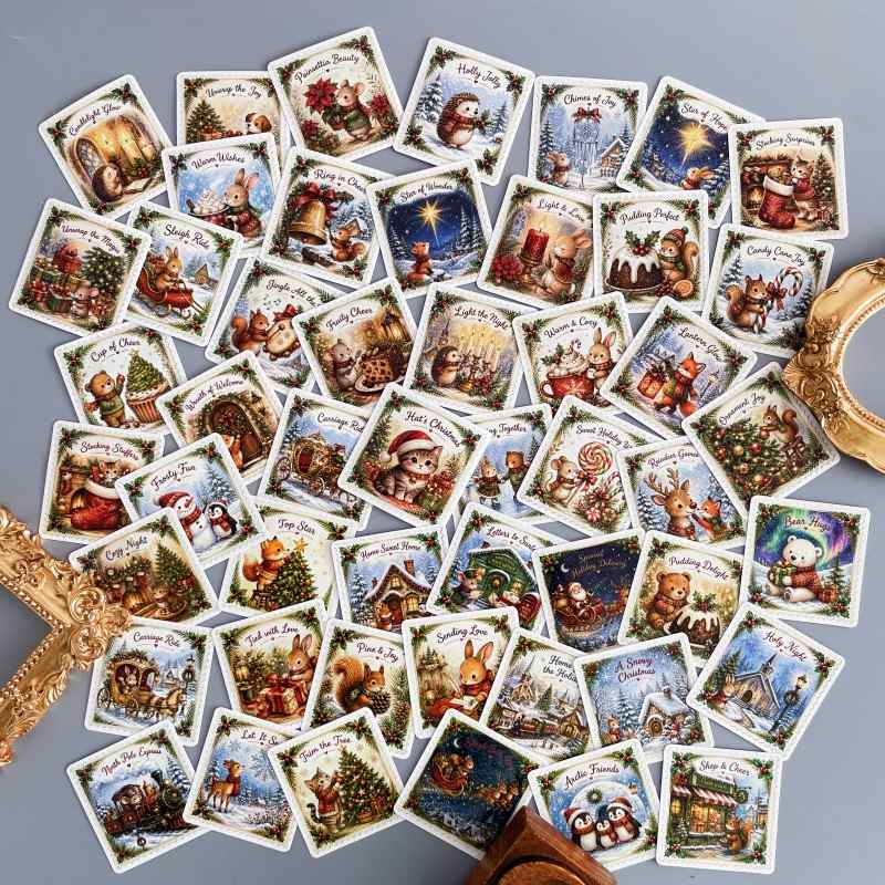 Yuletide Fauna Sticker 50PCS