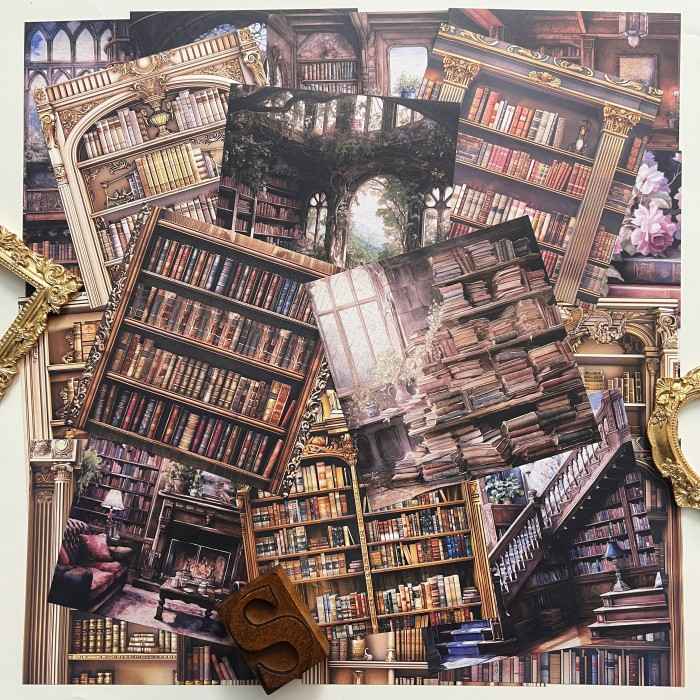 Classic Library Collage Paper 24 Sheets – Soto Studios