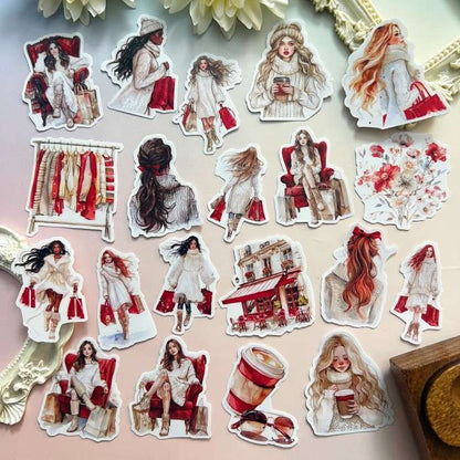 Winter Shopping Spree Sticker 20PCS