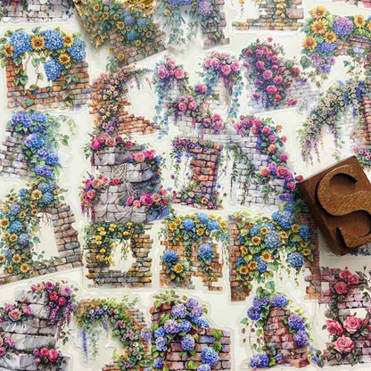 Flower Walls Sticker 60PCS