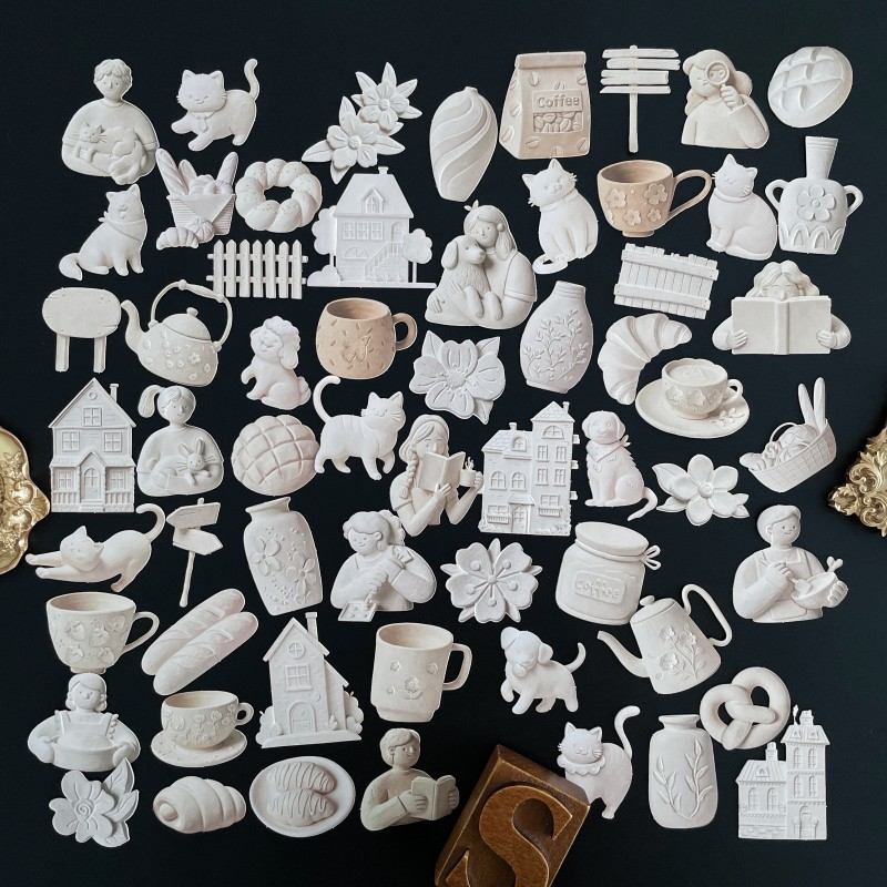 Diy Clay Sculpting Sticker 60PCS