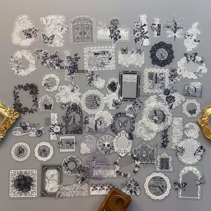 Ink Misty Rain Sticker 60PCS