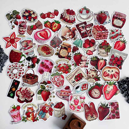 Retro Berry Sticker 50PCS