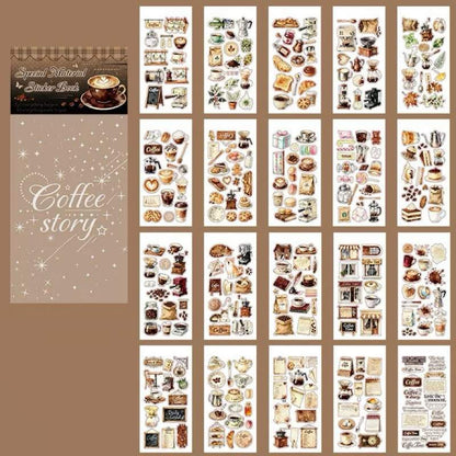 Coffee Story Sticker Book 20Sheets