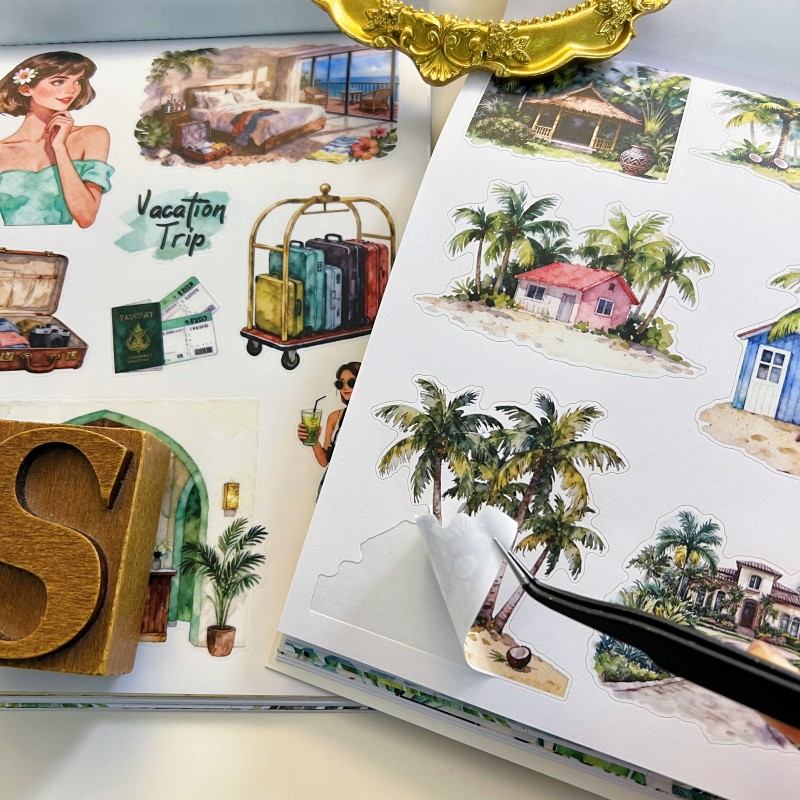 Vacation Trip Sticker Book 20Sheets