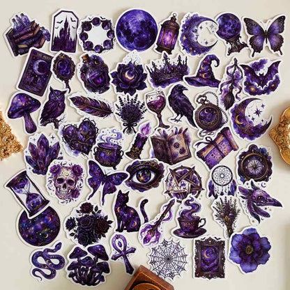 Amethyst Ornament Sticker 50PCS