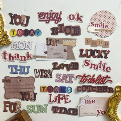 Patch Letters Sticker 25PCS