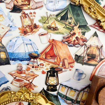 Camping Sticker 30PCS