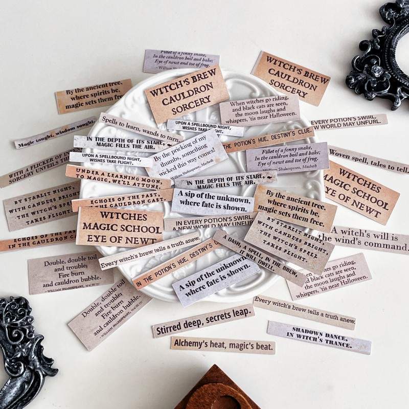 Witchy Notes Sticker 40PCS