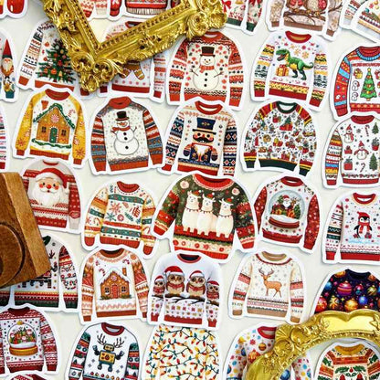 Merry Sweater Sticker 50PCS