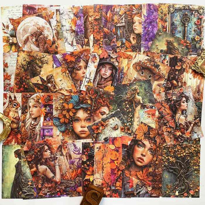 Autumn Forest Memories Collage Paper 60PCS