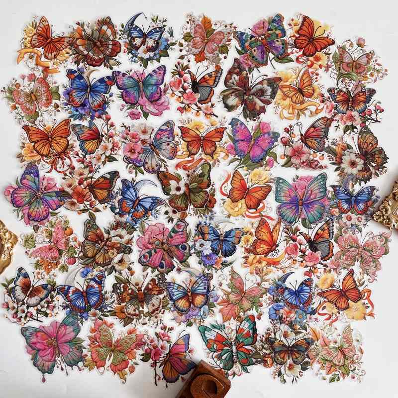 Graceful Butterfly Sticker 60PCS