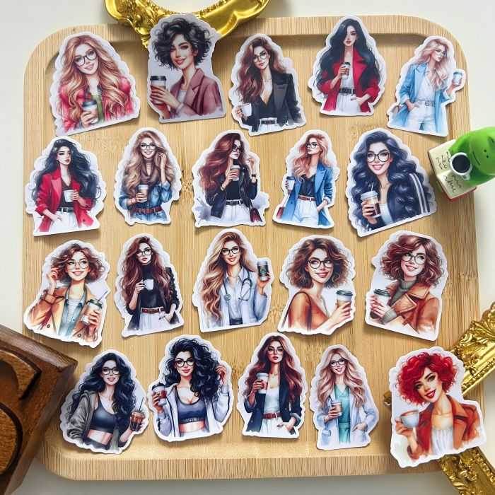 Stylish Sips Sticker 20PCS