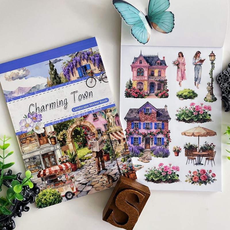 Charming Town Sticker Book 20Sheets