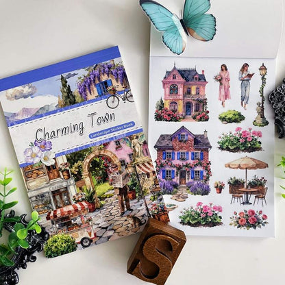 Charming Town Sticker Book 20Sheets
