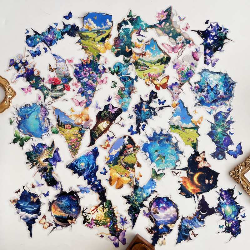 Butterfly Crack Sticker 30PCS