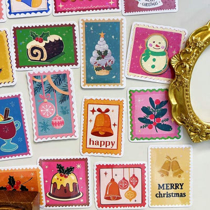 Merry Stamp Sticker 50PCS