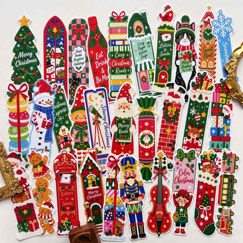 Whimsical Xmas Note Paper 30PCS
