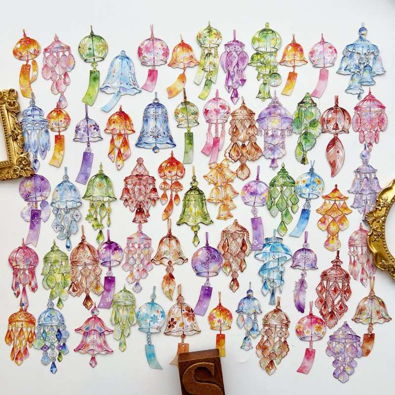 Wind Chime Sticker 60PCS