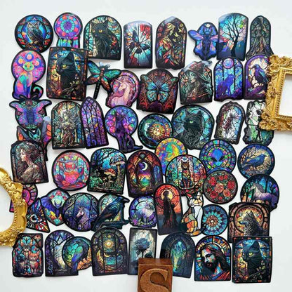 Prism Glass Sticker 50PCS