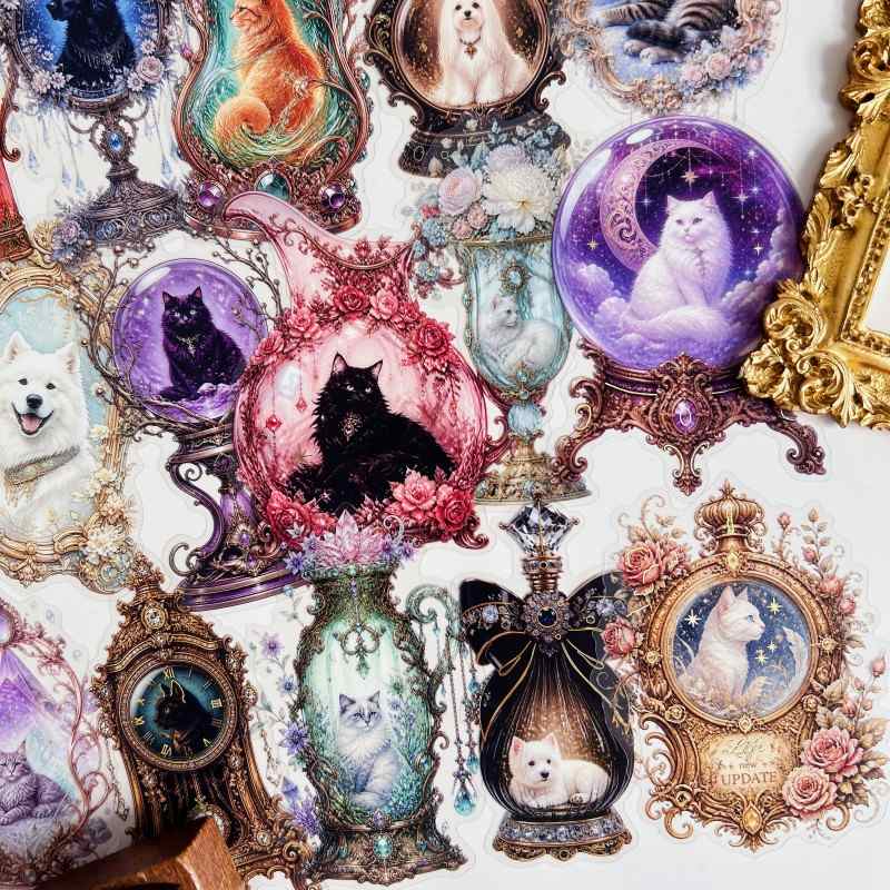 Glassy Cute Creatures Sticker 30PCS