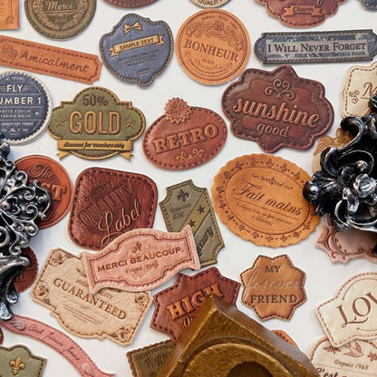 Velvet Letterhead Sticker 60PCS