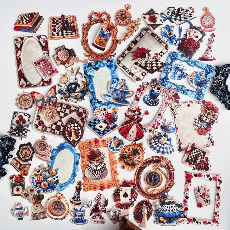 Wonderland Clockwork Sticker 60PCS