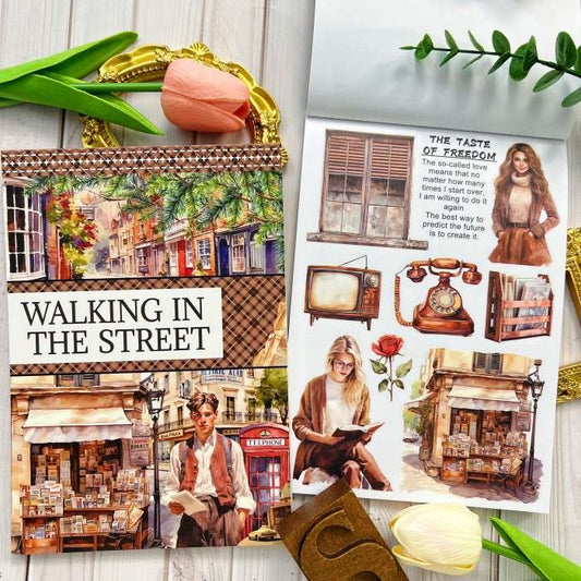 Walking In The Street Sticker Book 20Sheets