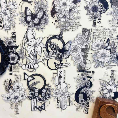 Shadowed Flora Sticker 30PCS