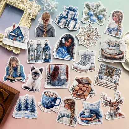 Frosty Blue Sticker 20PCS