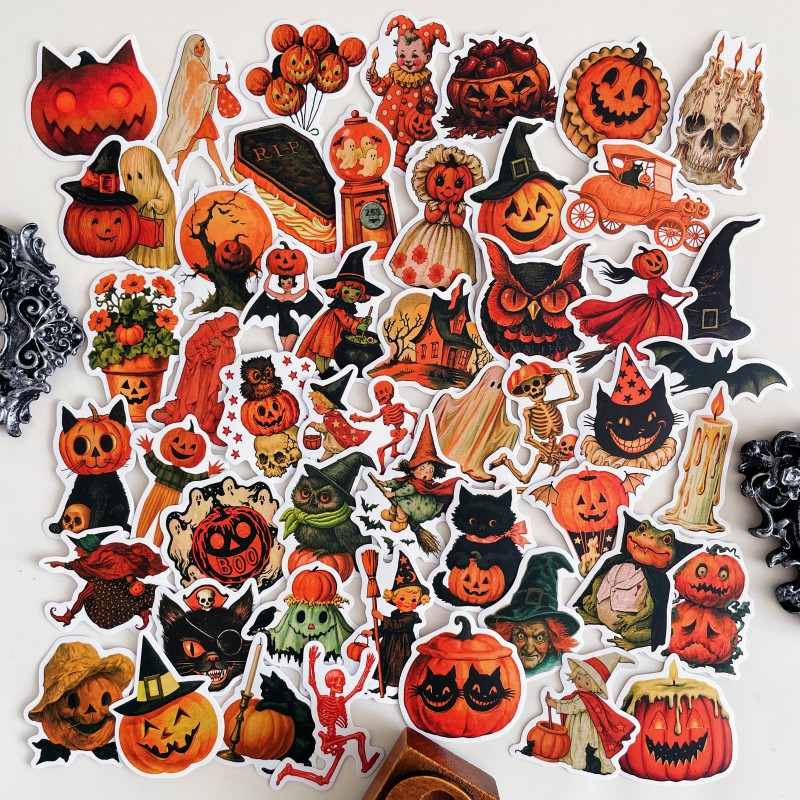 Retro Spooks Sticker 50PCS