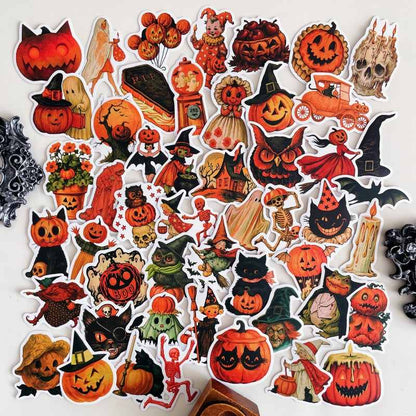 Retro Spooks Sticker 50PCS