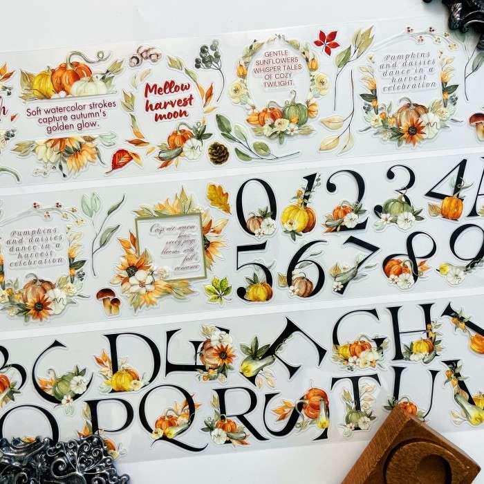 Harvest Script PET Tape | The Washi Tape Shop