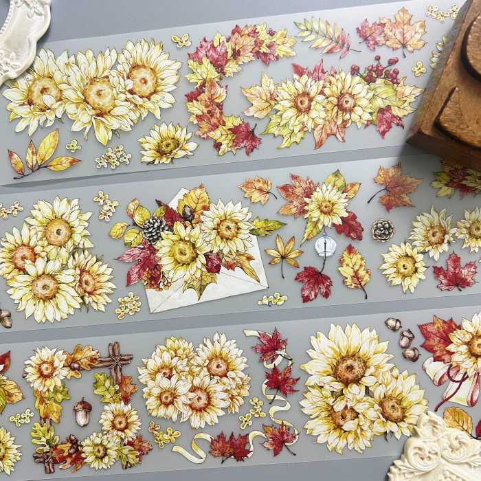 Maple Sunflower PET Tape | Starry Island