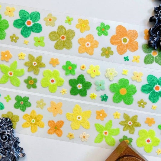Lime Petal PET Tape | Mujie Studio