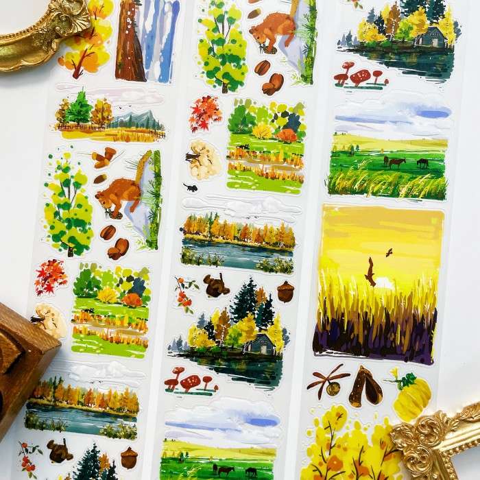 Amber Leaves PET Tape | The Washi Tape Shop