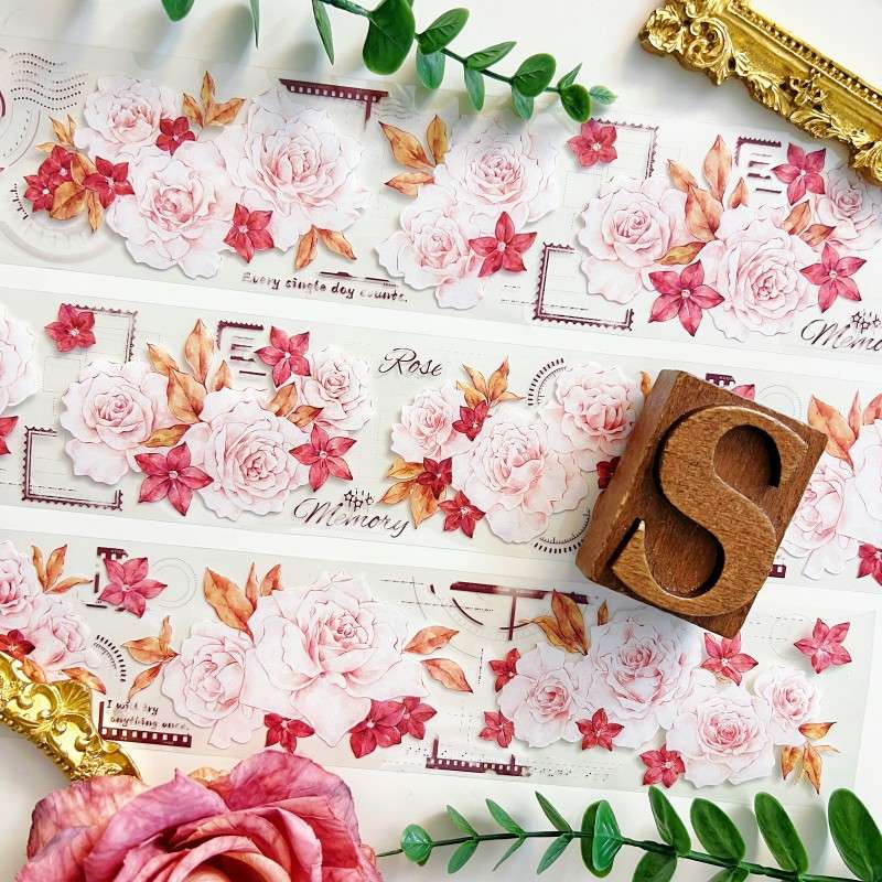 Rose Revival PET Tape | Mujie Studio