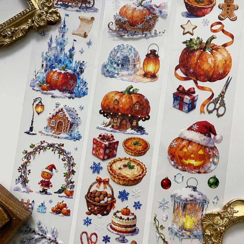 Snow Pumpkin Tape Roll | WUBAO