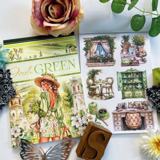Fresh Green Sticker Book 20Sheets