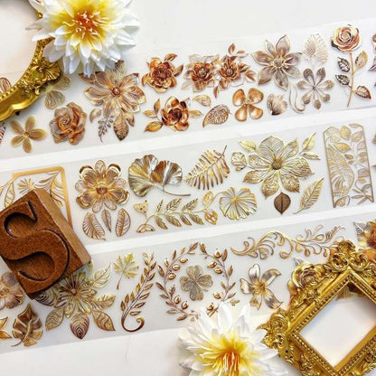 Gilded Leaves Tape Roll | WUBAO