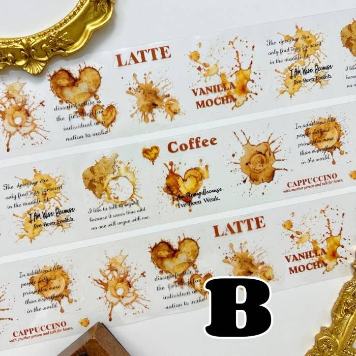 Coffee Memories PET Tape Roll
