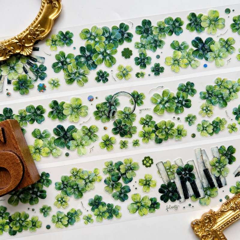Verdant Clover PET Tape | Xiao Bai Jia